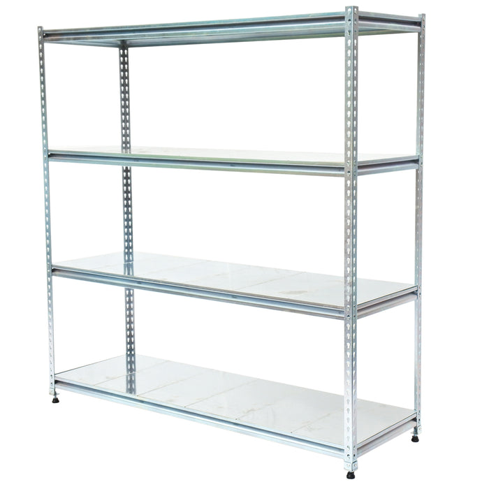 Light-Duty Rivet Shelving - Galvanised Steel Panels