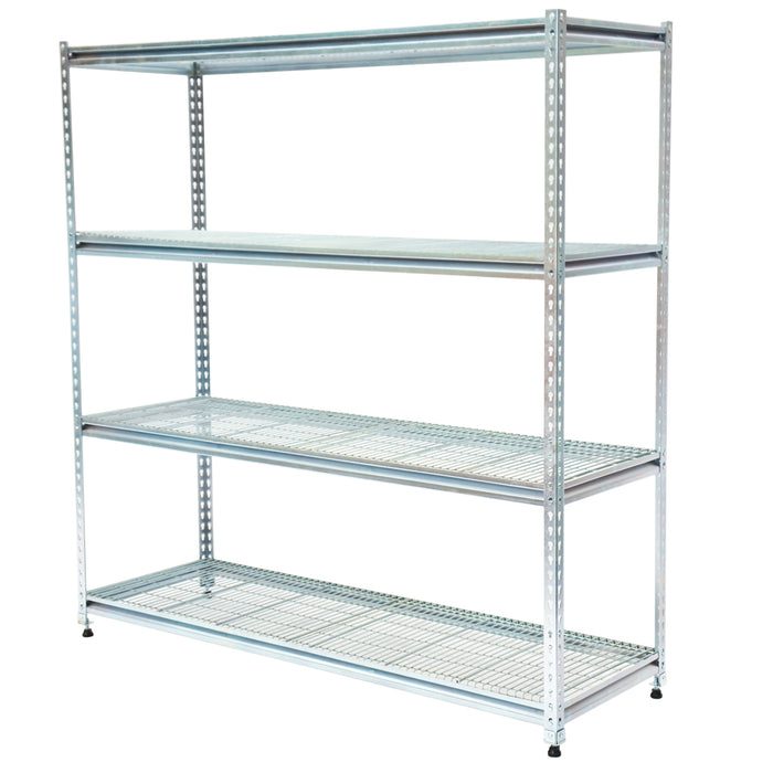 Light-Duty Rivet Shelving - Mesh Decks
