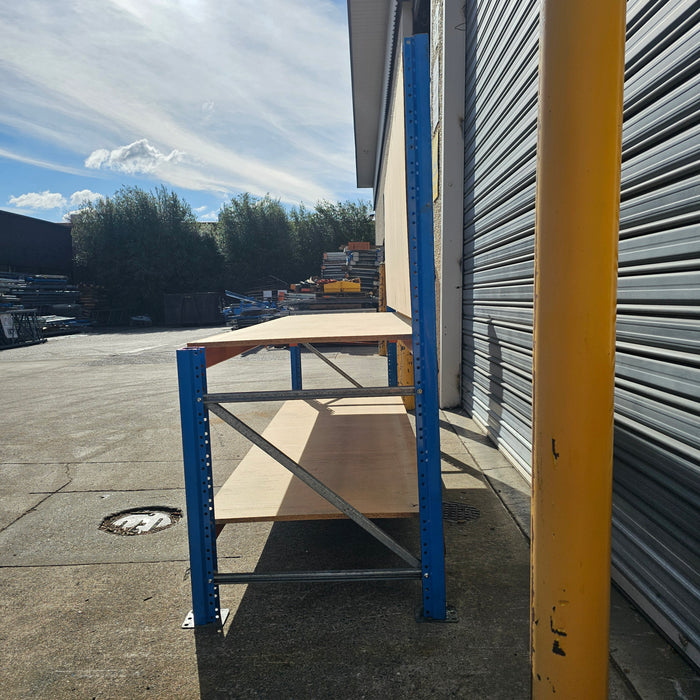 Dexion 2 Tier Workbench with Backboard - Used