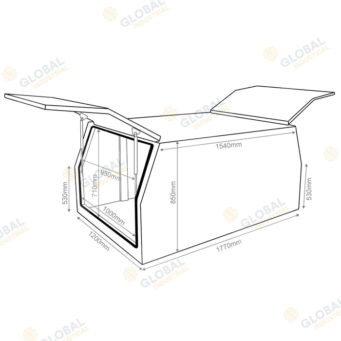 Steel Ute Canopy Toolbox