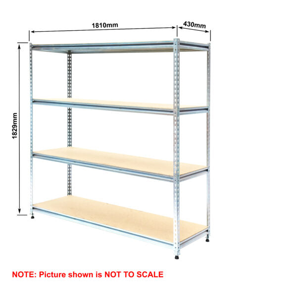 Light-Duty Rivet Shelving - Particle Board