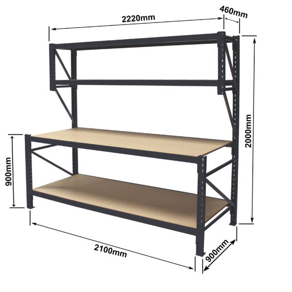 Longspan Workbench - 4 Tier