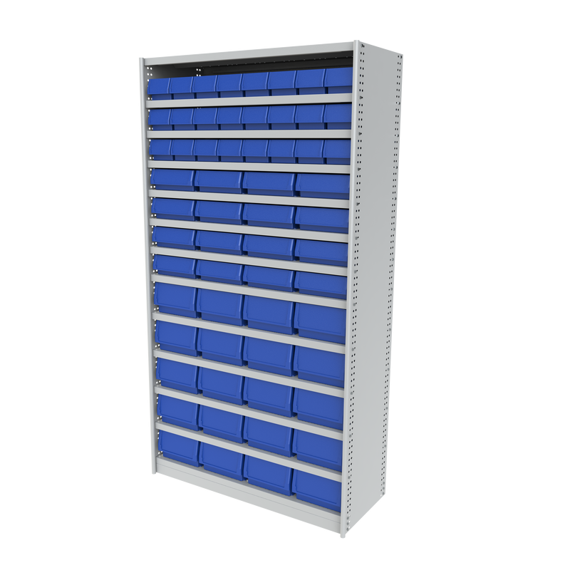 Mixed Bucket Shelving Bay