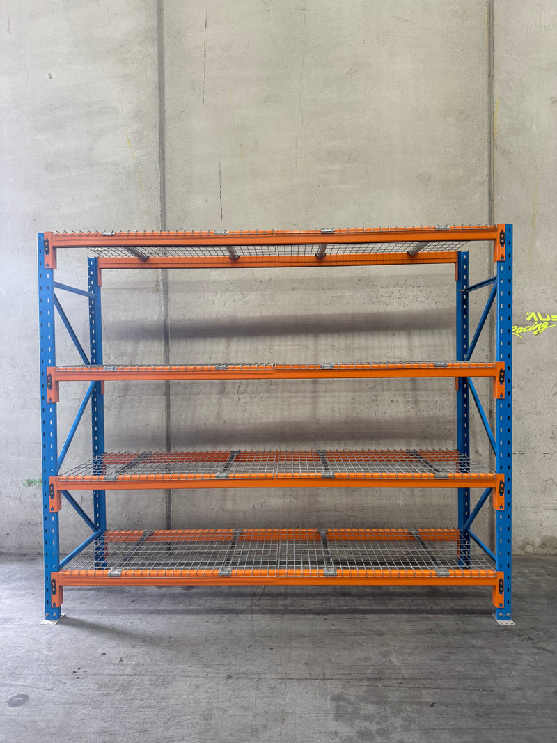 Heavy Duty Shelving - Starter Bay - Mesh Decks - Used