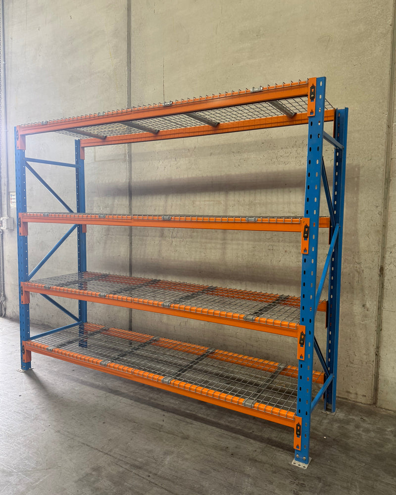 Heavy Duty Shelving - Starter Bay - Mesh Decks - Used