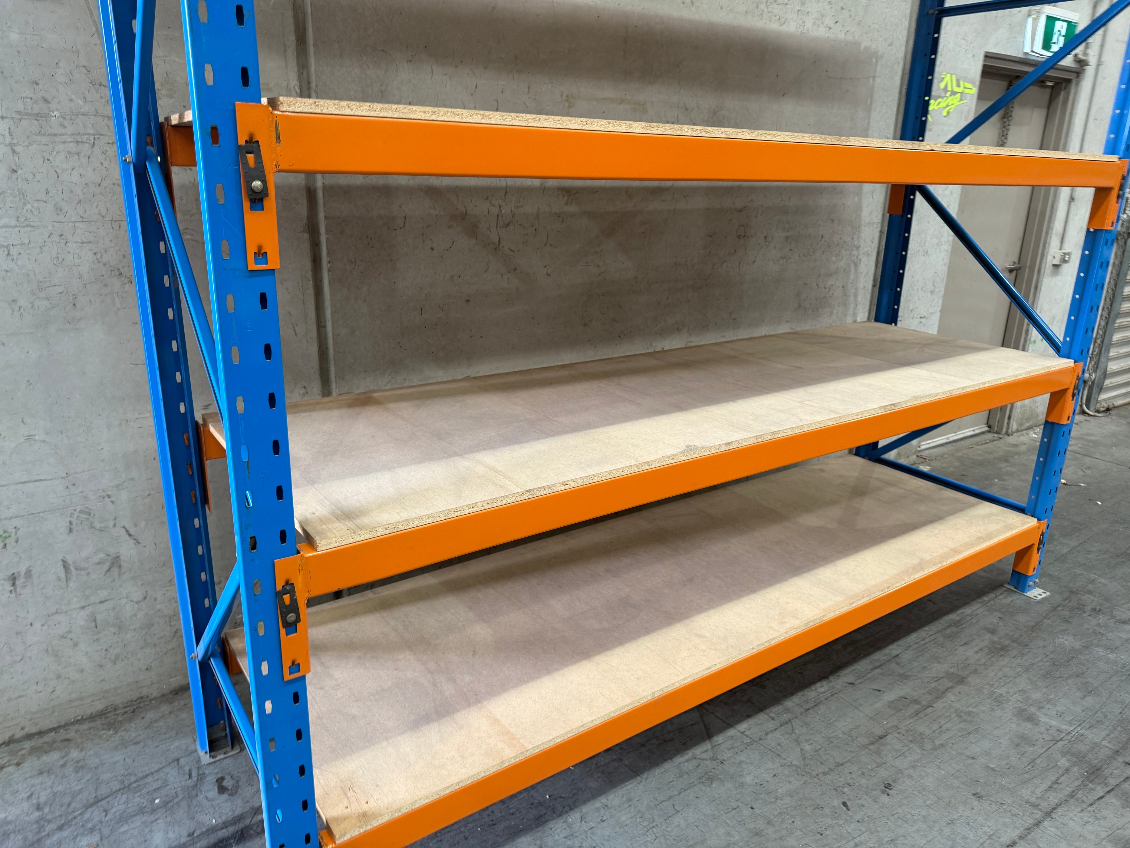 Heavy Duty Shelving - Starter Bay - Particle Board - Used — Shelving