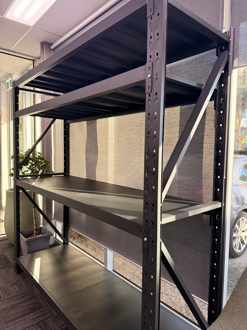 Medium Duty Black Garage Shelving