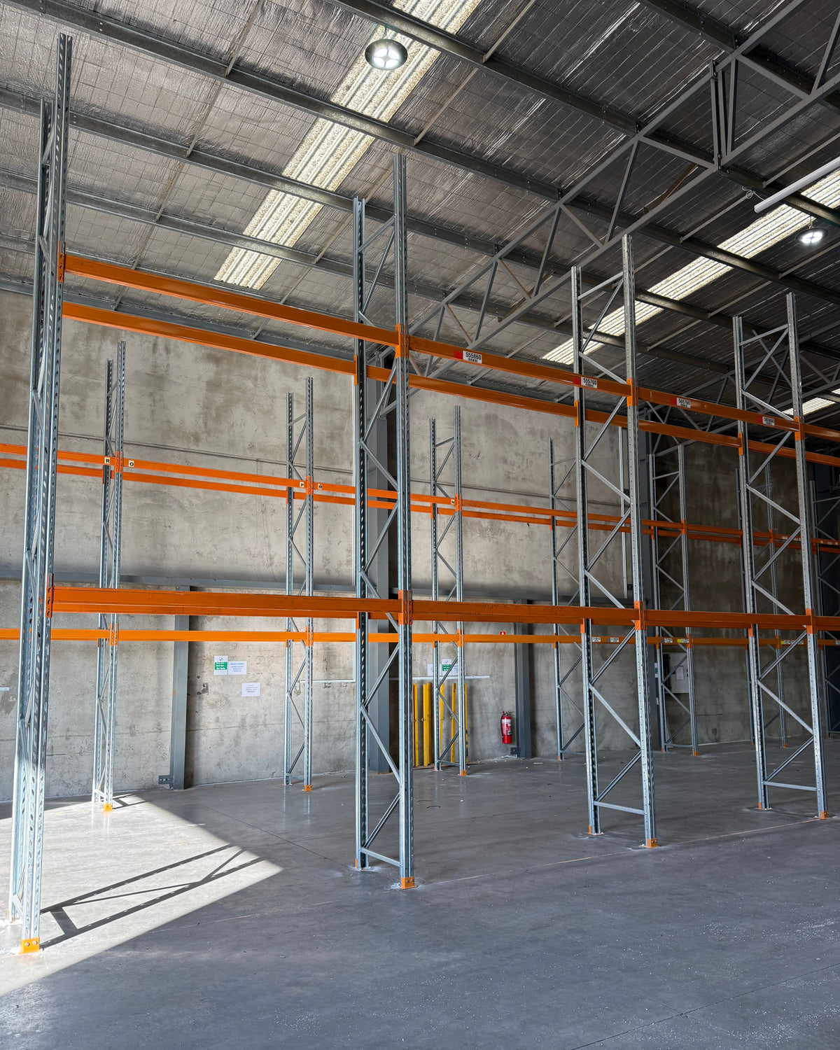 Blue Colby Frame Racking Colby Pallet Racking - Standard Three Bay Package - Used — Shelving ...