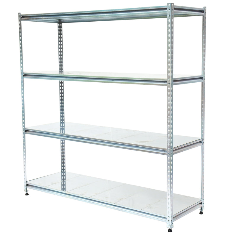 Light-Duty Rivet Shelving - Galvanised Steel Panels