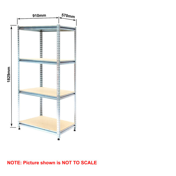 Light-Duty Rivet Shelving - Particle Board