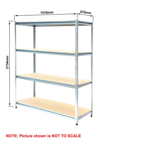 Light-Duty Rivet Shelving - Particle Board