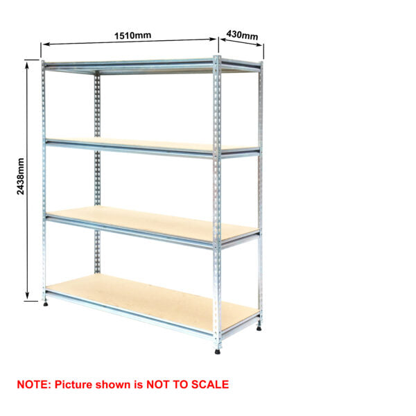 Light-Duty Rivet Shelving - Particle Board