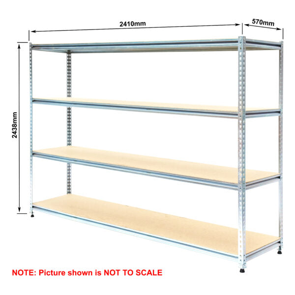 Light-Duty Rivet Shelving - Particle Board