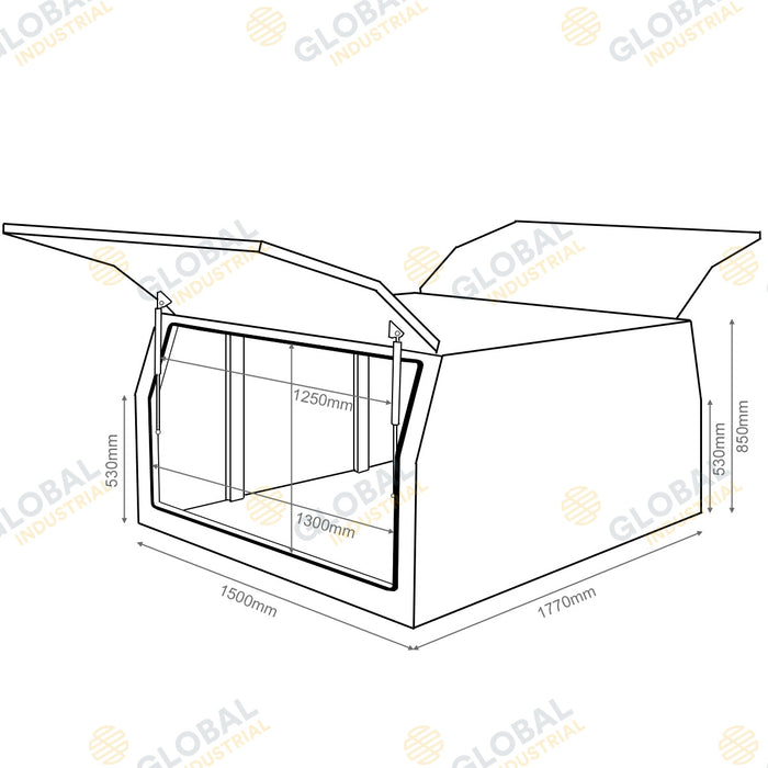 Steel Ute Canopy Toolbox